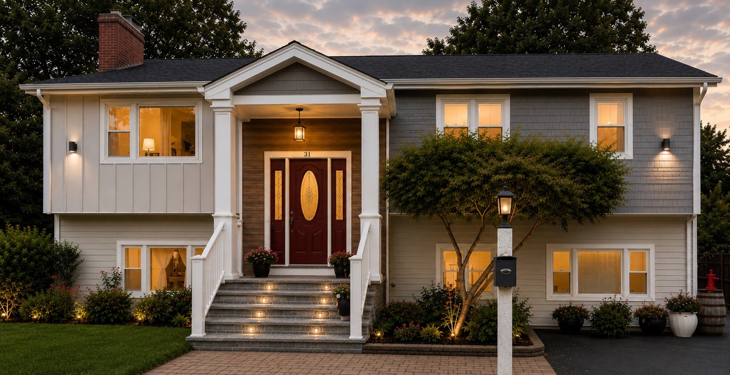 Completed exterior renovation by Monteiro Construction Service